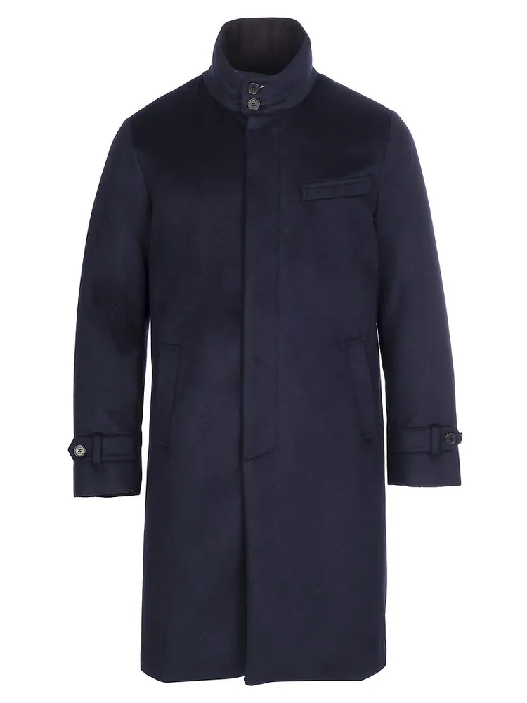 Long Cashmere Down Topcoat