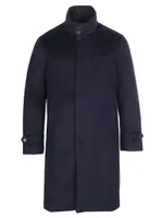 Long Cashmere Down Topcoat