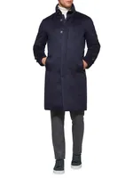 Long Cashmere Down Topcoat