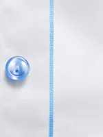 Contemporary-Fit Twill Dress Shirt with Blue Details
