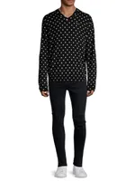 Polka Dot Wool Sweater