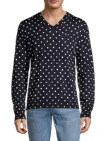 Polka Dot Wool Sweater