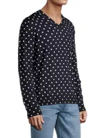 Polka Dot Wool Sweater