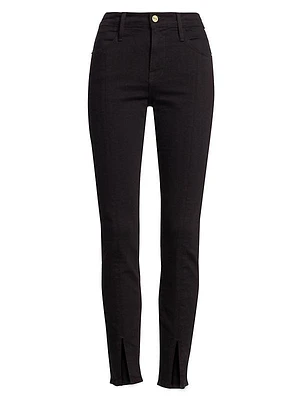 Le High Skinny Front Split Jeans