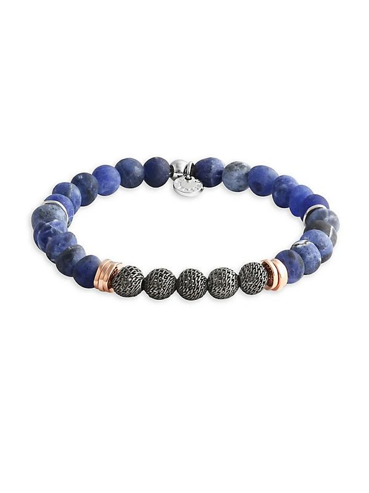 Blue Stonehenge Beaded Bracelet