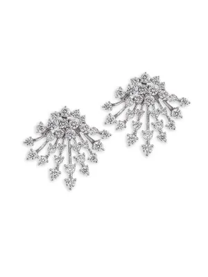 Luminus Diamond & 18K White Gold Stud Earrings