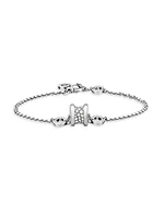 B.zero1 18K White Gold & Diamond Bracelet