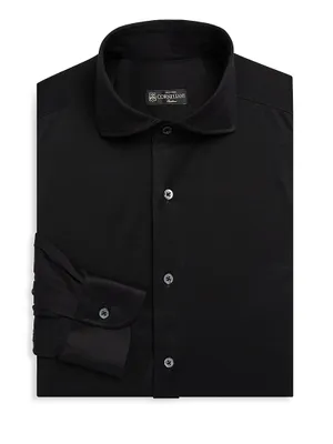 Solid Jersey Dress Shirt