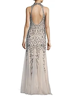 Embellished Sleeveless Gown