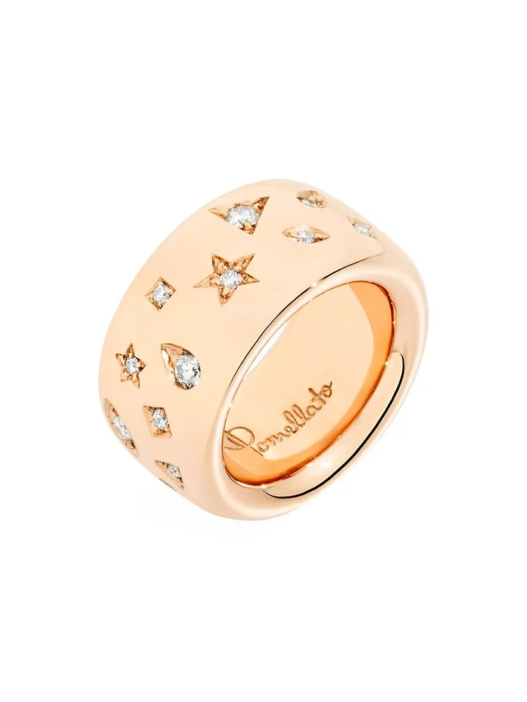 Iconica 18K Rose Gold & Diamond Ring