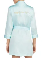 Happily Ever After Short Bridal Robe