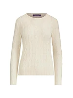 Iconic Style Cashmere Jersey Crewneck Sweater