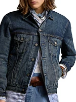 Faded Denim Trucker Jacket