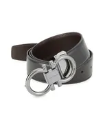 Gancini Buckle Cut-to-Size Reversible Belt