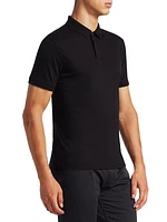 Textured Collar Slim-Fit Polo Shirt