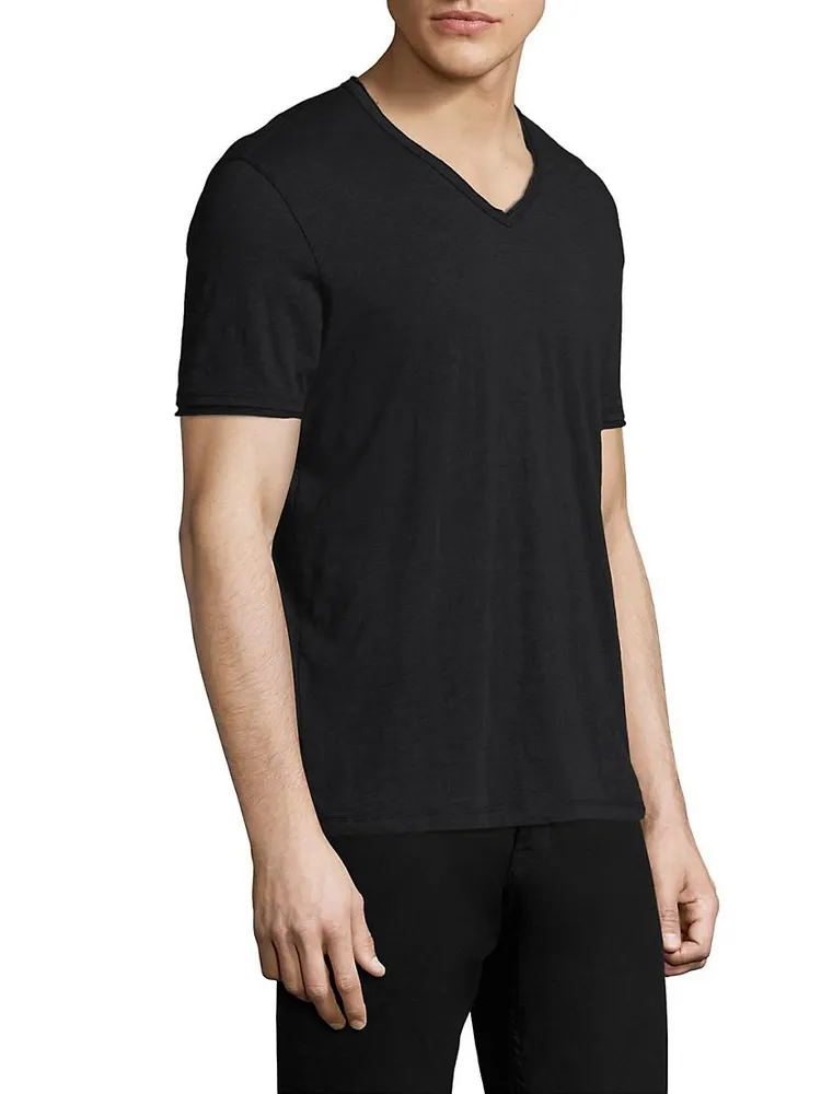 Slub V-Neck Tee