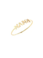 Mama 14K Yellow Gold Ring