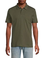 Textured Cotton Polo