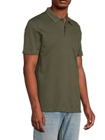 Textured Cotton Polo