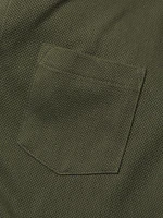 Textured Cotton Polo