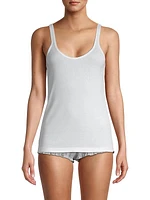 Rib-Trimmed Cotton Tank Top