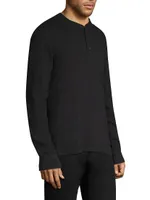 Classic Long Sleeve Henley Slim-fit T-Shirt