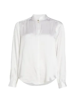 Bianca Silk Charmeuse Blouse