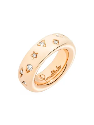 Iconica 18K Rose Gold & Diamond Ring