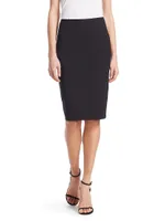 Skinny Stretch-Wool Pencil Skirt