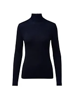 Turtleneck Back Zip Top