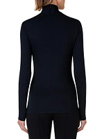 Turtleneck Back Zip Top