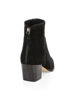 Benta Embroidered Suede Ankle Boots