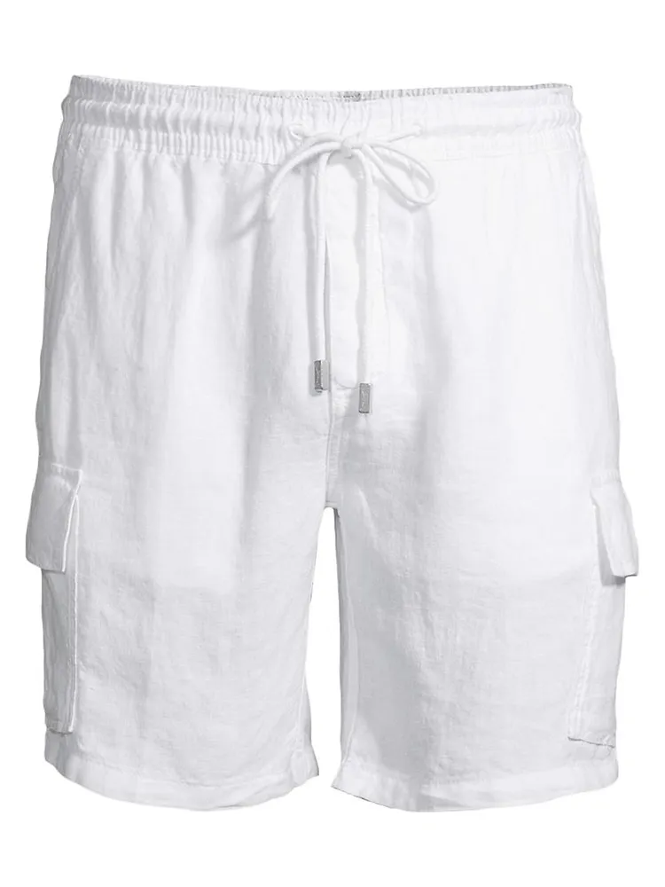 Linen Cargo Shorts