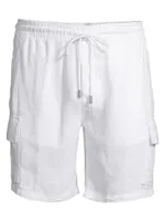 Linen Cargo Shorts