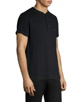 Modern Slim-fit Short Sleeve Henley T-Shirt