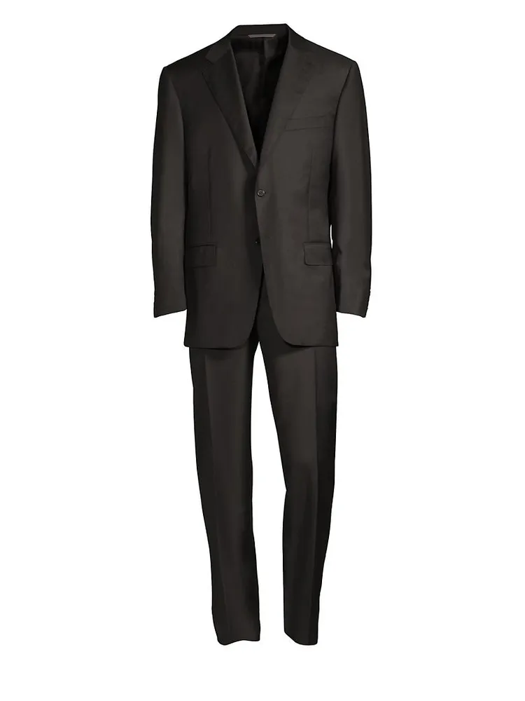 Regular-Fit Two-Button Wool-Blend Suit