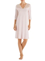 Moments Three-Quarter Lace Yoke Night Gown