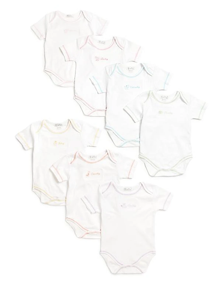 Baby Girl's Day of the Week Seven-Piece Bodysuit Set