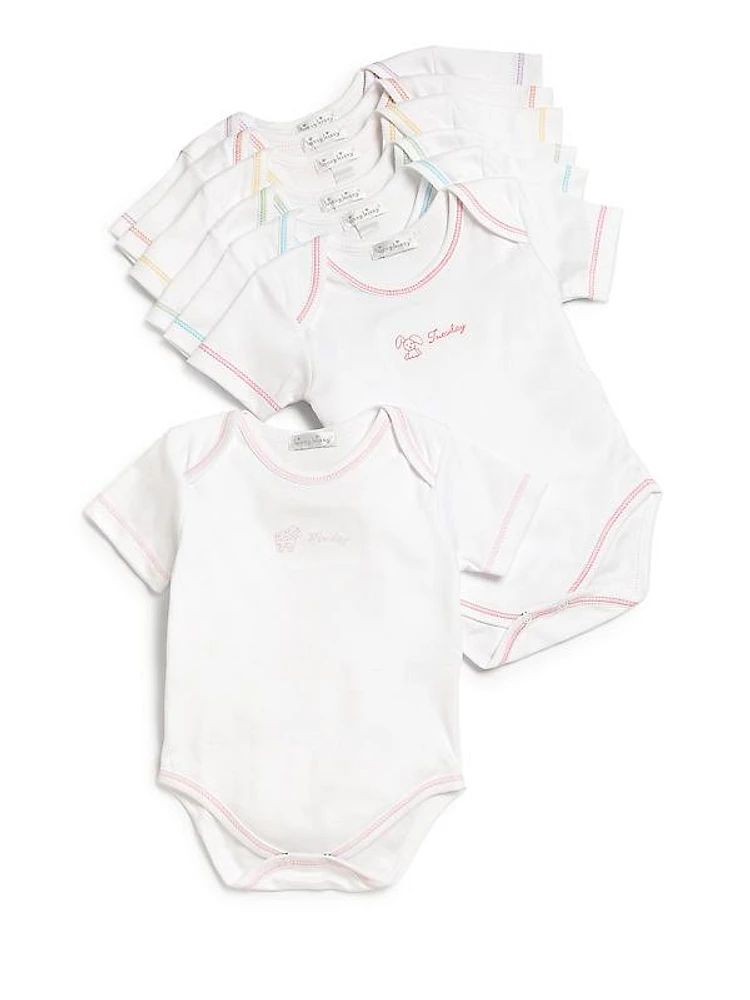 Baby Girl's Day of the Week Seven-Piece Bodysuit Set