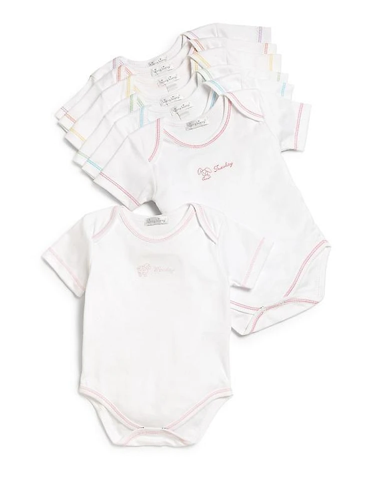 Baby Girl's Day of the Week Seven-Piece Bodysuit Set