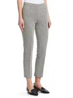 Franca Houndstooth Cropped Trousers