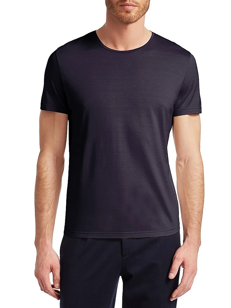 Silk-Blend Tee