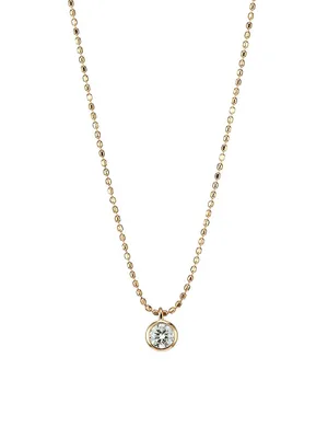 Lonely Diamond Pendant Necklace
