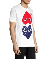 Polka Dot Heart Graphic Tee