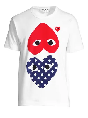 Polka Dot Heart Graphic Tee