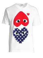 Polka Dot Heart Graphic Tee