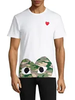 Half Camo Heart Tee