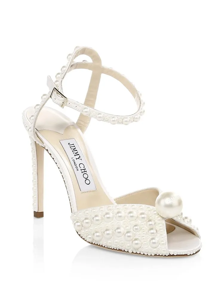 Sacora 100MM Pearl-Embellished Sandals