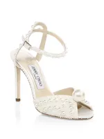 Sacora 100MM Pearl-Embellished Sandals