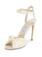 Sacora 100MM Pearl-Embellished Sandals